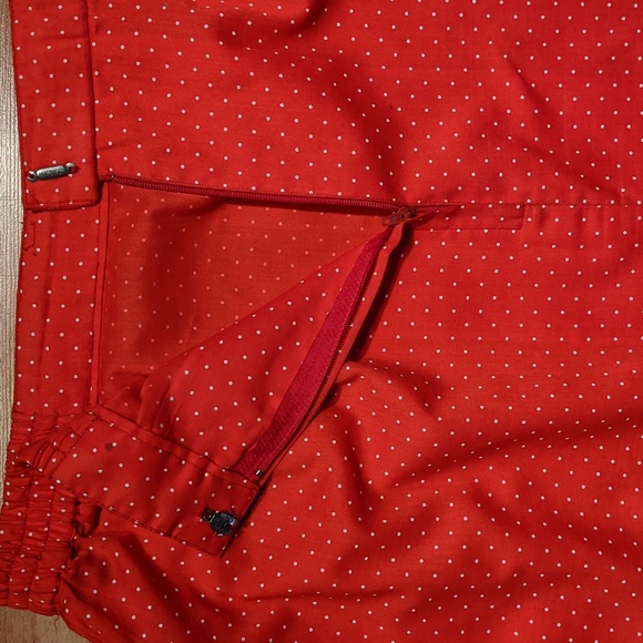 Vintage red with white polka dot handmade skirt - Picture 8 of 10
